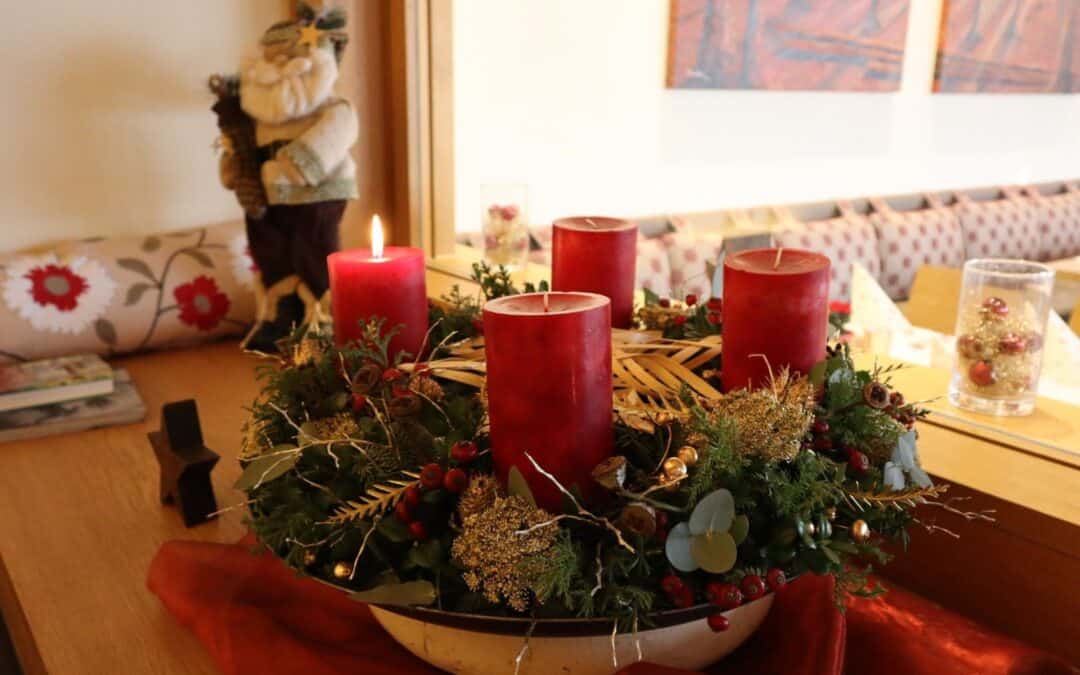 weihnachtliche Speisekarte